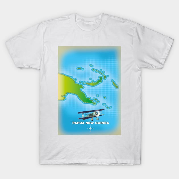 papua new guinea map T-Shirt by nickemporium1